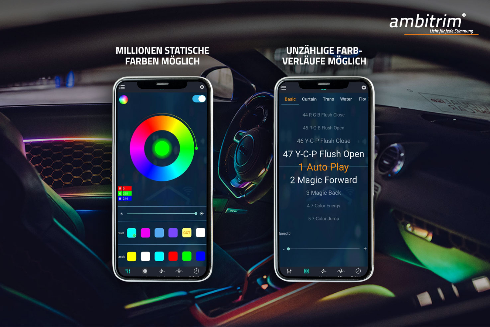 ambitrim® digital PRO RGB RGBIC FULL LED Ambient Light single parts